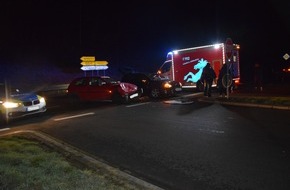 Kreispolizeibehörde Herford: POL-HF: Unfall auf Westfalenring- Beide Fahrzeugführer verletzt