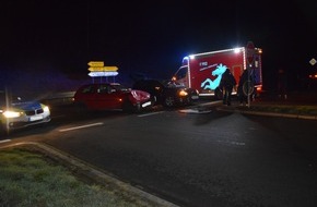 Kreispolizeibehörde Herford: POL-HF: Unfall auf Westfalenring- Beide Fahrzeugführer verletzt