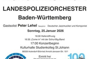 Polizeipr&auml;sidium Ravensburg: PP Ravensburg: Benefizkonzert des Landespolizeiorchesters in Aulendorf-Bl&ouml;nried