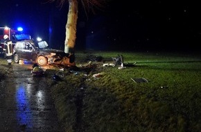 Polizeiinspektion Hildesheim: POL-HI: Schwerer Verkehrsunfall auf der L 480 bei Gronau (Leine) - Zeugenaufruf