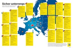 Touring Club Schweiz/Suisse/Svizzero - TCS: In die Ferien mit dem Auto: Was braucht es für welches Land?