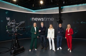 Seven.One Entertainment Group: Ein Meilenstein. SAT.1, ProSieben und Kabel Eins senden ab sofort ihre Nachrichtensendungen :newstime aus einem der modernsten Nachrichtenstudios in Europa