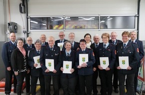 Feuerwehr Samtgemeinde Wathlingen: FW Wathlingen: Jahreshauptversammlung des Feuerwehrmusikzuges Adelheidsdorf - Feuerwehrmusikerinnen und -musiker erhielten neue Ausbildungs- und Funktionsabzeichen