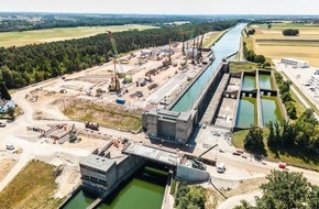BAUER Aktiengesellschaft: Bauer Spezialtiefbau realisiert Baugrubenumschließung für Ersatzneubau der Schleuse Kriegenbrunn