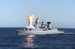 Presse- und Informationszentrum Marine: Fregatte "Sachsen" mit Kurs auf Wilhelmshaven - Luftverteidigungsfregatte F124 weist Fähigkeit zum Verbandschutz nach (mit Bild)