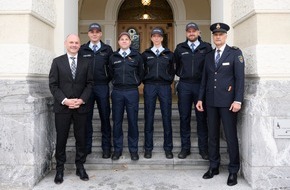 Fürstentum Liechtenstein: Neue Polizisten in das Polizeikorps aufgenommen