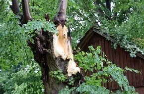 Freiwillige Feuerwehr Hambühren: FW Hambühren: Trotz schwerer Gewitter in der Gemeinde Hambühren: Feuerwehr nur bei einem Einsatz gefordert