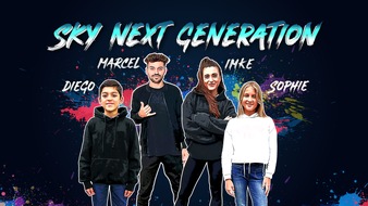 Sky Deutschland: "Sky Next Generation": Borussia Dortmund gegen FC Bayern München kommentiert von Frank Buschmann und den beiden Kinderreportern Sophie und Diego