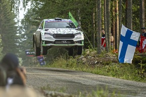 Finnland-Rallye: Erneutes WRC2-Podium für Škoda-Crew Robert Virves und Jakko Viilo