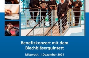 Polizeiinspektion Lüneburg/Lüchow-Dannenberg/Uelzen: POL-LG: ++ "Mit Musik helfen!" ++ "save the date": Mi., 01.12.21 - 19:00 Uhr ++ traditionelles Wohltätigkeitskonzert mit dem Blechbläserquintett des Polizeiorchesters Niedersachsen in St. ...