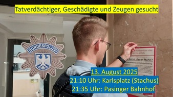Bundespolizeidirektion München: Bundespolizeidirektion München: Öffentlichkeitsfahndung mit Bildern - Vorsicht: Der Gesuchte könnte bewaffnet sein!