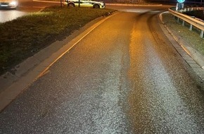 Polizeidirektion Worms: POL-PDWO: Worms - Austritt von Salpetersäure aus LKW