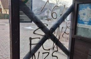 Polizeidirektion Landau: POL-PDLD: Queichhambach - Bushaltestelle beschmiert