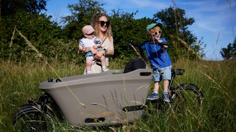 Marken-Relaunch &amp; Modellstart: Dolly Joy rollt los - das neue Cargobike für Familien mit Rückenwind