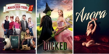 Sky Deutschland: Rekordfilme starten bei Sky und WOW: "Die Schule der magischen Tiere 3", "Anora" und "Wicked"