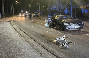 Polizeidirektion Lübeck: POL-HL: Lübeck - St. Lorenz Nord / Fahrer nach Verkehrsunfall flüchtig