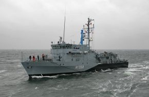 Presse- und Informationszentrum Marine: Minenjagdboot "Datteln" beendet NATO-Einsatz (mit Bild)