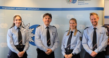 POL-RBK: Rheinisch-Bergischer Kreis - Tatkräftige Unterstützung für die Kreispolizeibehörde: 15 neue Kollegen und Kolleginnen treten zum Dienst an
