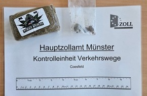 Hauptzollamt M&uuml;nster: HZA-MS: Zoll erwischt Seniorin in Gronau beim Drogenschmuggel / 66-j&auml;hrige Berlinerin mit Haschisch im Zug unterwegs