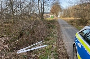 Polizeidirektion Montabaur: POL-PDMT: Unerlaubte M&uuml;llablagerung in Hachenburg