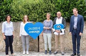 CHECK24 GmbH: CHECK24 hilft: 24.000 Euro für die Krisenintervention der AETAS Kinderstiftung
