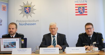 Polizeipräsidium Nordhessen - Kassel: POL-KS: Nordhessen/ Kassel: Polizeipräsident Konrad Stelzenbach stellt Statistik für Nordhessen mit besonderer Betrachtung von Stadt und Landkreis Kassel vor