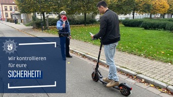 Polizeipräsidium Westpfalz: POL-PPWP: E-Scooter Kontrollwoche - Polizei zieht Bilanz