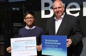 Hochschule Bremerhaven: Erster Bremerhavener Student erhält Stipendium der Kieserling Stiftung