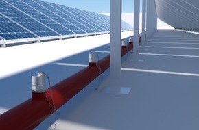 Minimax GmbH: Minimax präsentiert PVProtect / Das erste VdS-anerkannte Löschsystem für Dachflächen mit Photovoltaikanlagen / Premiere des brandneuen Wasserlöschsystems auf den VdS-BrandSchutzTagen