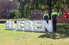 Kreispolizeibehörde Viersen: POL-VIE: Aktion #LEBEN - Dieser Schriftzug reist durch den Kreis