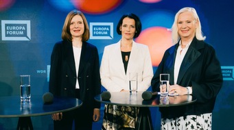 WDR Westdeutscher Rundfunk: Dr. Katrin Vernau beim WDR Europaforum: &bdquo;Idee von Frieden in die Zukunft tragen&ldquo;