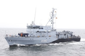 Presse- und Informationszentrum Marine: Minenjagdboot "Sulzbach-Rosenberg" schließt sich maritimen Einsatzverband der NATO an