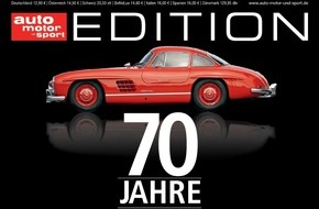 Motor Presse Stuttgart: auto motor und sport feiert eine Legende mit der Edition 70 Jahre Mercedes SL