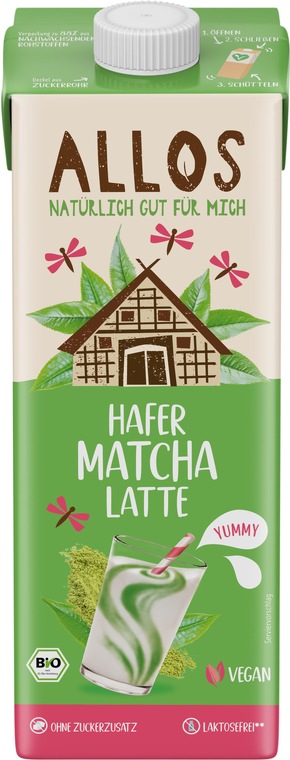 Presseinfo: Allos bringt Matcha in die Hafer Latte – und Weltküche aufs Brot
