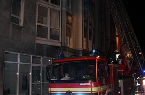 Feuerwehr Dortmund: FW-DO: 28.11.2019 FEUER IN NÖRDLICHER INNENSTADT Bewohner mit Fluchthaube gerettet