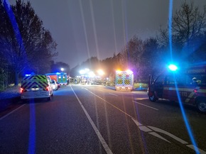 FW-SE: Schwerer Verkehrsunfall auf der Bundesstraße 206