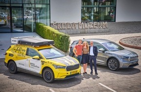 Skoda Auto Deutschland GmbH: Škoda Enyaq bereichert die Sammlung des Škoda Museums – nach 33.000 Kilometern durch Afrika