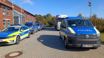 Polizeidirektion Osnabrück: POL-OS: Viele Anzeigen nach Kontrollaktion der Polizei: Gestohlener LKW-Anhänger, fehlende Fahrerlaubnis und Drogenbeeinflussung bei Fahrer eines Gefahrguttransportes