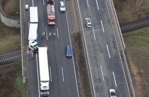 Polizeidirektion Neustadt/Weinstraße: POL-PDNW: Nachtrag zur Pressemeldung vom 14.03.19, 08:28 Uhr und 09:59 Uhr der PD Neustadt - Schwerer Verkehrsunfall mit LKW auf der A 6 zwischen Grünstadt und Wattenheim