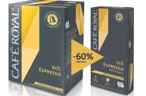 Migros-Genossenschafts-Bund: Migros: Café Royal-Kaffeekapseln mit 60% weniger Verpackungsmaterial
