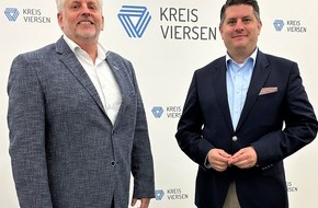 Kreispolizeibeh&ouml;rde Viersen: POL-VIE: Kreis Viersen: Landrat Bennet Gielen begr&uuml;&szlig;t den neuen Leiter der Kriminalpolizei