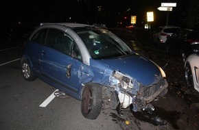 Polizei Duisburg: POL-DU: Dellviertel: Alkoholfahrt endet mit vier beschädigten Autos