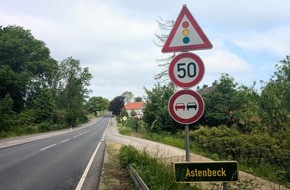 Polizeiinspektion Hildesheim: POL-HI: Geschwindigkeitskontrollen an der B6 in Astenbeck