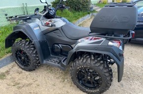 Polizeiinspektion Güstrow: POL-GÜ: Diebe stehlen schwarzes Quad in Jürgenshagen - Fahndungsaufruf