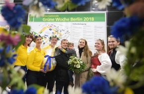 Messe Berlin GmbH: Grüne Woche 2018: Der 300.000. Besucher kommt aus Berlin-Wilmersdorf