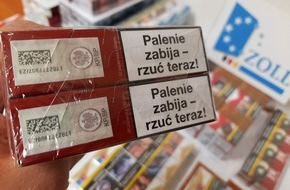 Hauptzollamt Erfurt: HZA-EF: Zollkontrolle an der tschechischen Grenze / Beamte stellen über 8.000 unversteuerte Zigaretten sicher
