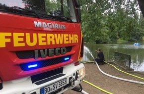 Feuerwehr Bochum: FW-BO: Einsatz am Stadtparkteich