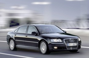 Audi AG: Erfolg bei Oberklasselimousinen / Audi A8 Marktführer bei Acht- und Zwölfzylindern
