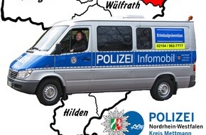 Polizei Mettmann: POL-ME: Zum Jahresbeginn kommt das Infomobil auf den Rathausplatz - Velbert - 1812051