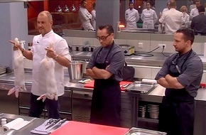 SAT.1: Jetzt geht's Kaninchen in "Hell's Kitchen" an den Kragen: Promis stoßen in Folge zwei an ihre Grenzen, Christine Kaufmann droht mit Ausstieg! (FOTO)